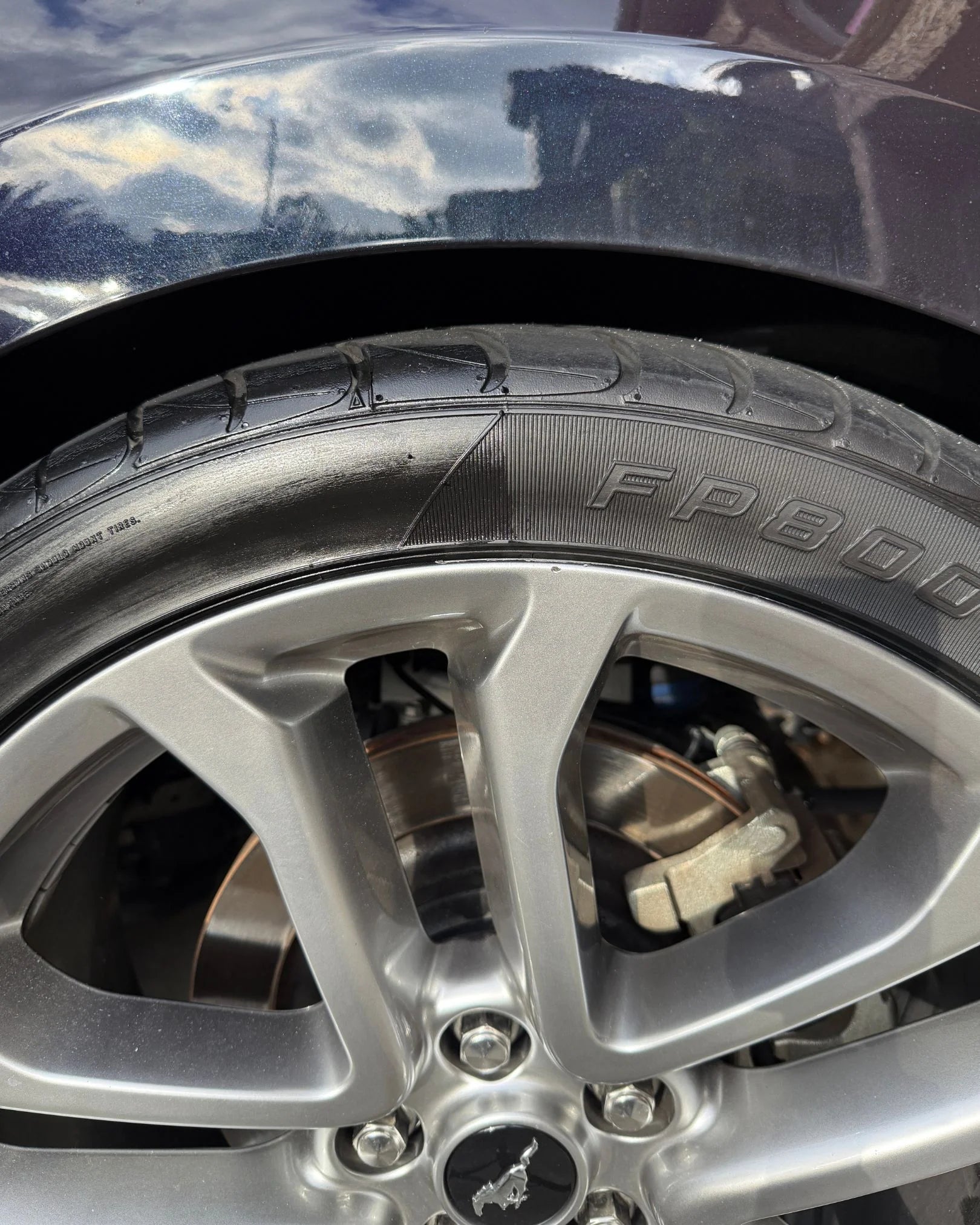 Wheel Half Tire Shine Close Up